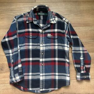 Boys Polo Ralph Lauren Classic Plaid  Shirt Size 7